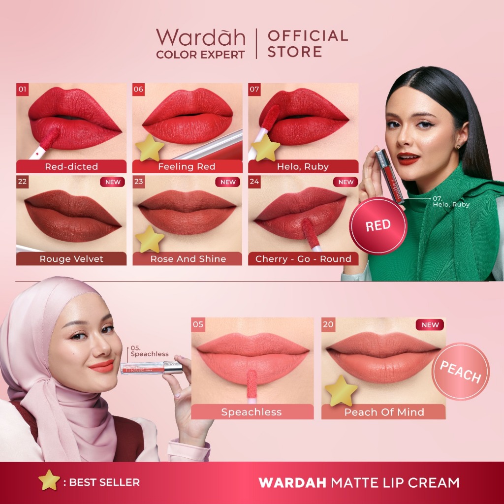 Wardah Exclusive Matte Lip Cream 4gr - 25 Unbeetable