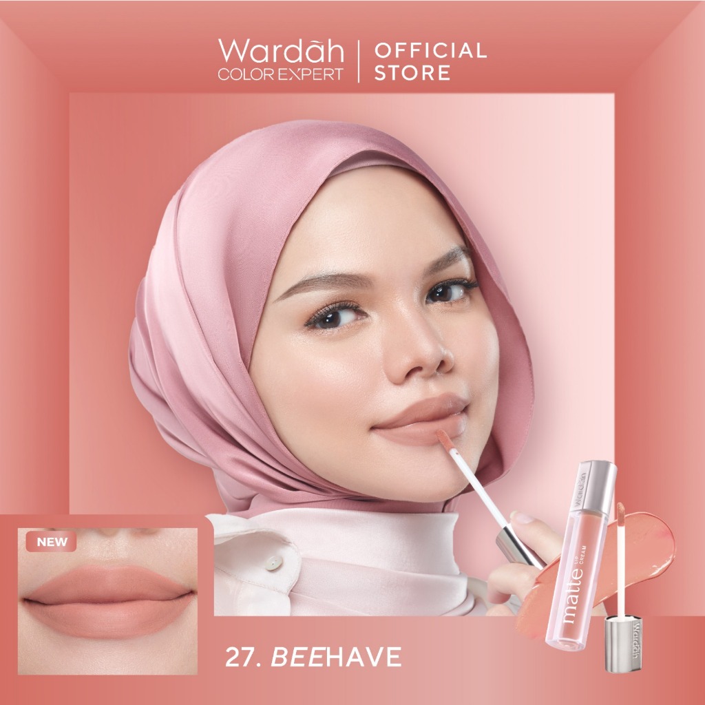 Wardah Exclusive Matte Lip Cream 4gr - 27 Beehave Wardah Exclusive Matte Lip Cream 4gr - 27 Beehave