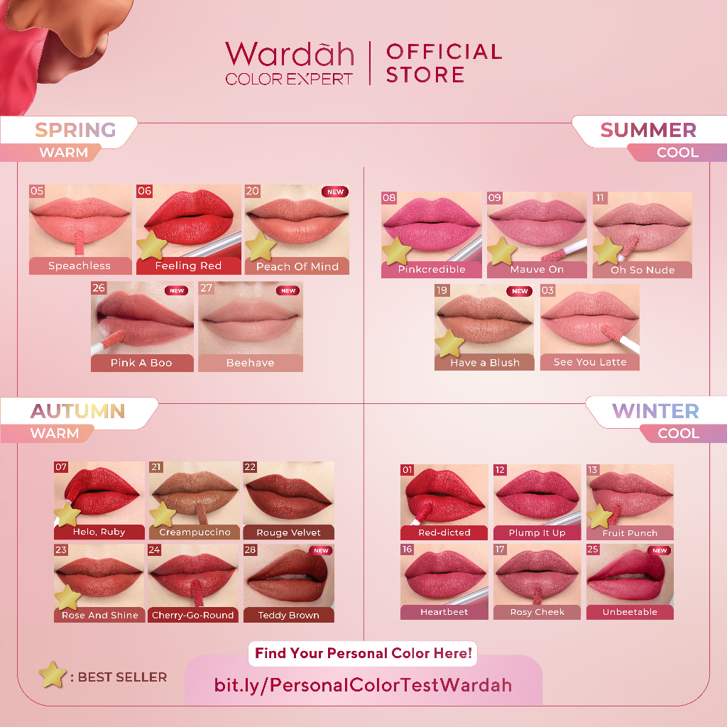 Wardah Exclusive Matte Lip Cream 4gr - 28 Teddy Brown