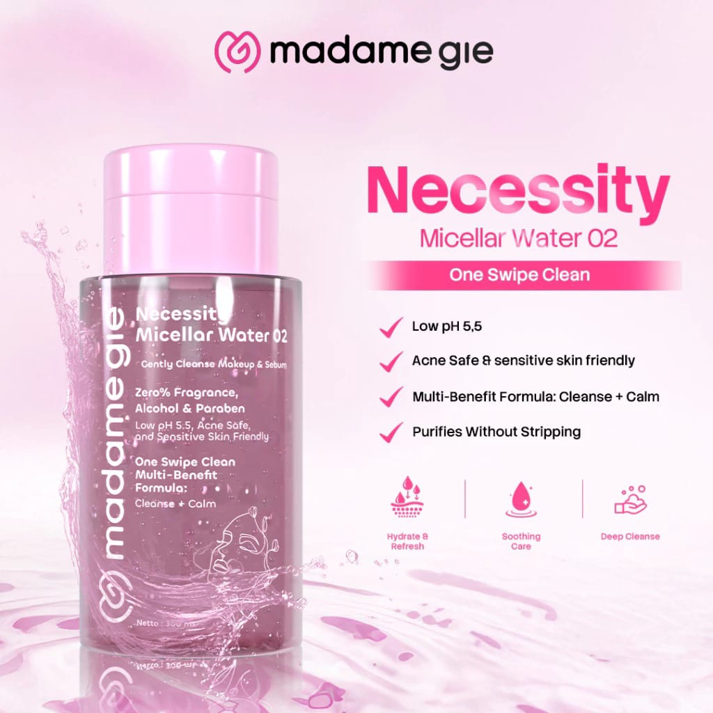 Madame Gie Necessity Micellar Water (02) 300ml