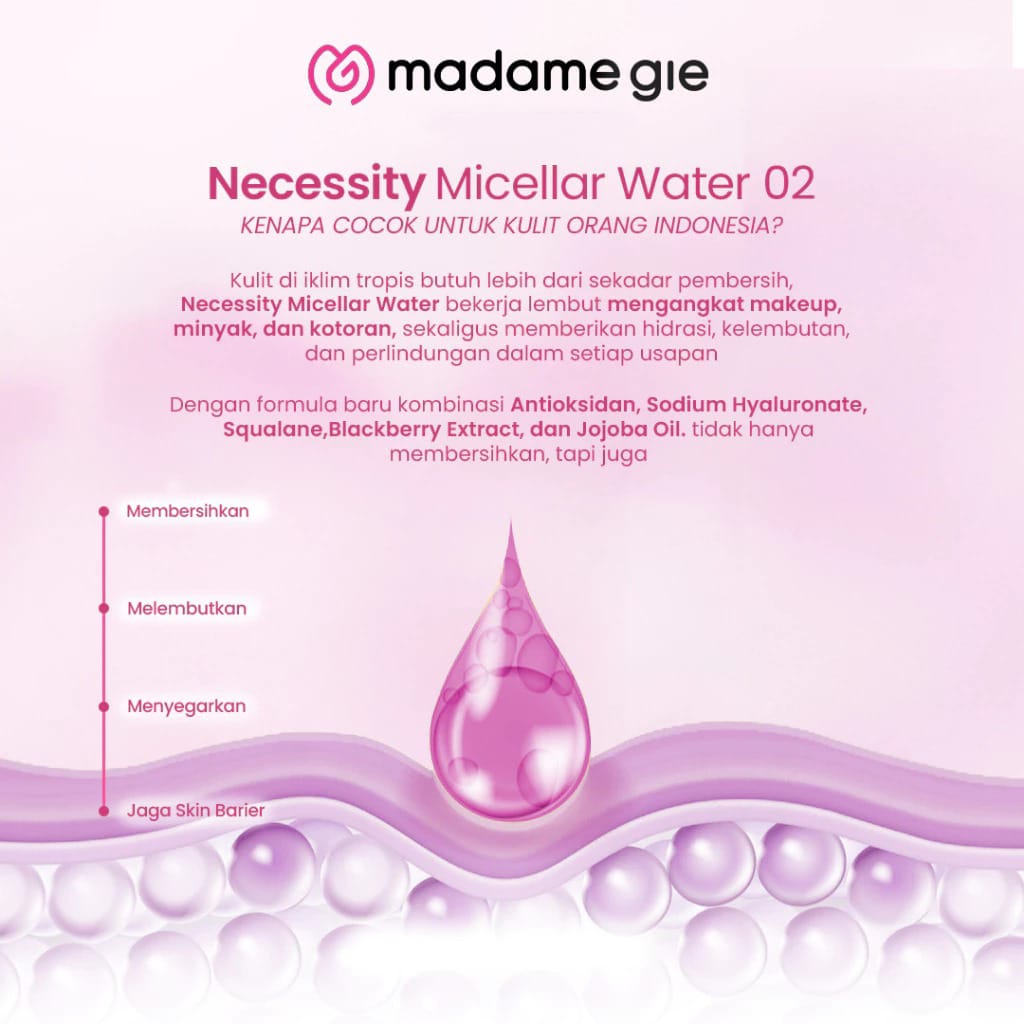 Madame Gie Necessity Micellar Water (02) 300ml