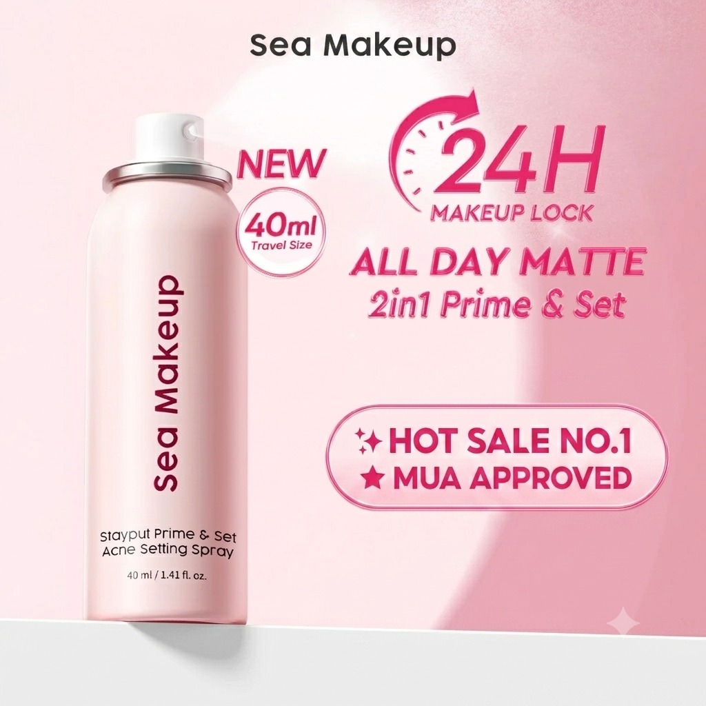 Sea Makeup Stayput Prime & Set Acne Setting Spray 40ml