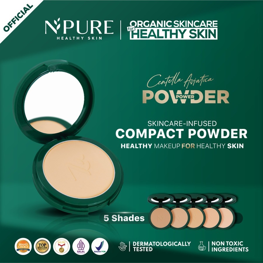 Npure Centella Asiatica Power Powder 10gr - Pear (Bedak Padat)