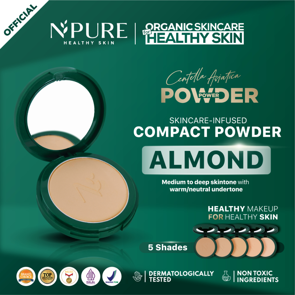 Npure Centella Asiatica Power Powder 10gr - Almond (Bedak Padat) Npure Centella Asiatica Power Powder 10gr - Almond (Bedak Padat)