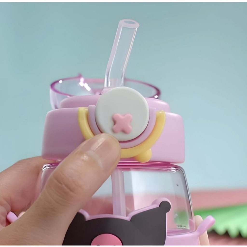 Botol Minum Anak Karakter Sanrio Series - PINK (Free Tali Strap + Stiker)