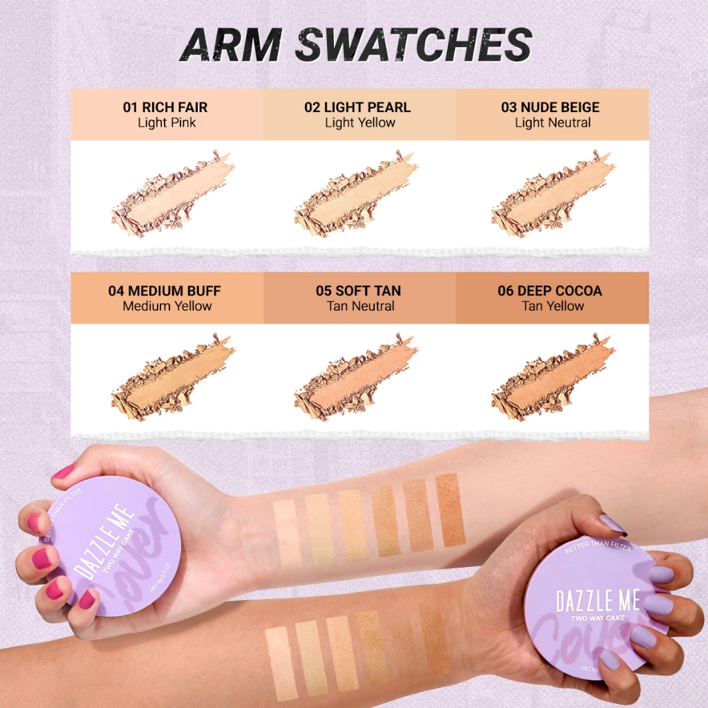 DAZZLE Me Better Than Filter Two Way Cake - N03 Nude Beige