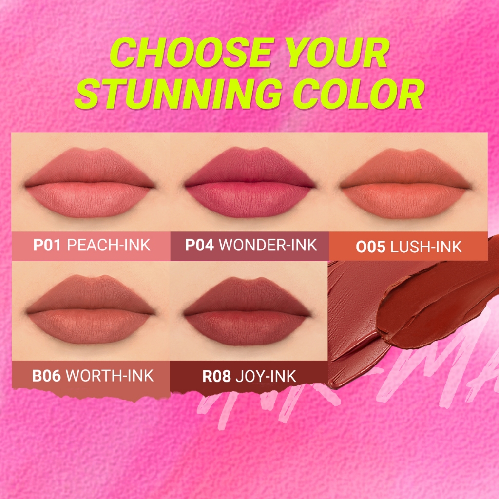 DAZZLE ME Ink-Matte Lip Cream - P04 Wonder-Ink