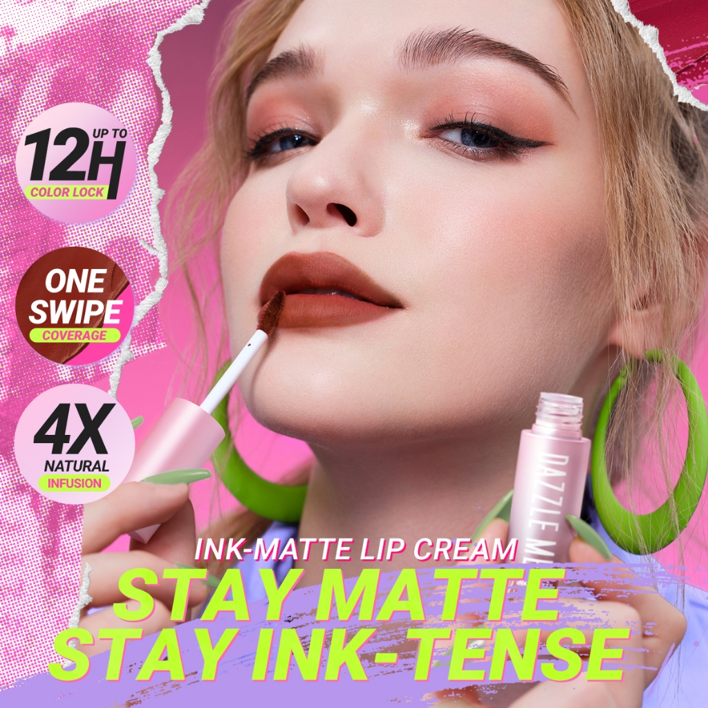 DAZZLE ME Ink-Matte Lip Cream - O05 Lush-Ink