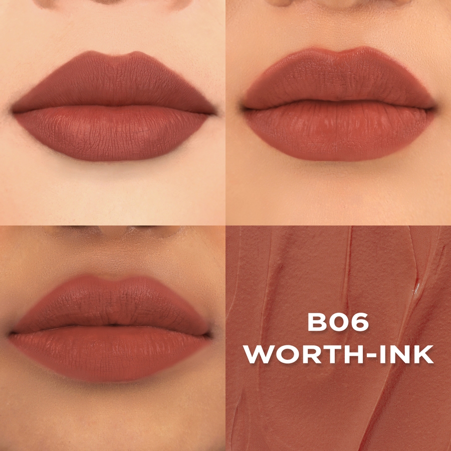 DAZZLE ME Ink-Matte Lip Cream - B06 Worth-Ink DAZZLE ME Ink-Matte Lip Cream - B06 Worth-Ink
