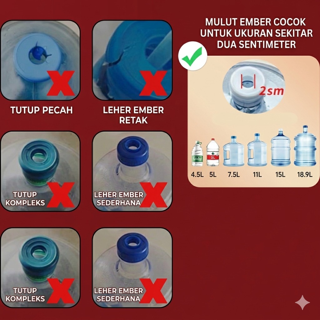 Manual Pompa Galon Tekan - Water Pump Manual