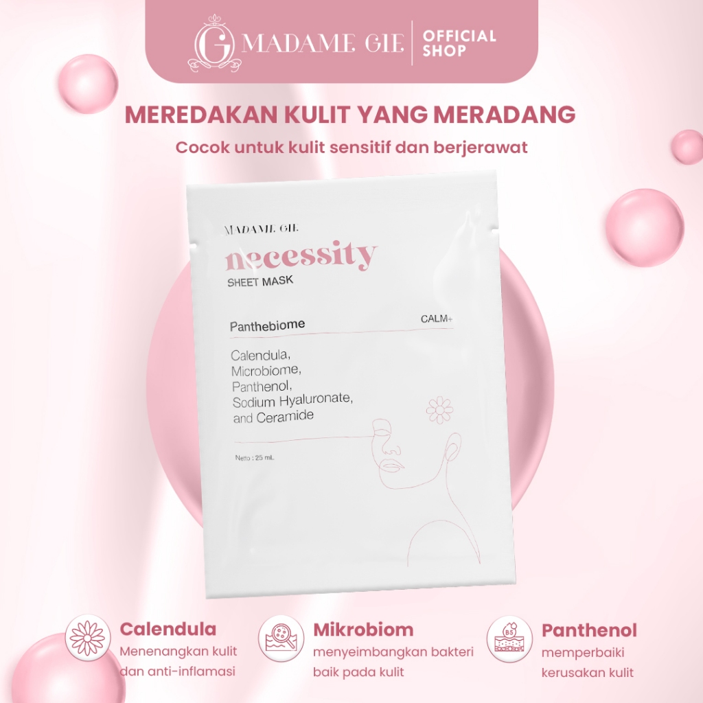 Madame Gie Necessity Sheet Mask 25ml - Panthebiome (Calm) Madame Gie Necessity Sheet Mask 25ml - Panthebiome (Calm)