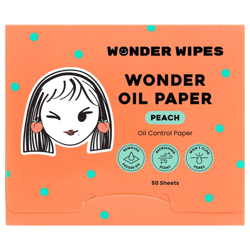 Wonder Wipes - Wonder Oil Paper 50s - Peach