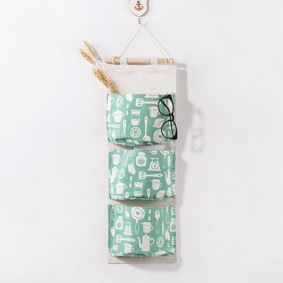 Pouch Gantung 3 Sekat - Wall Storage Bag