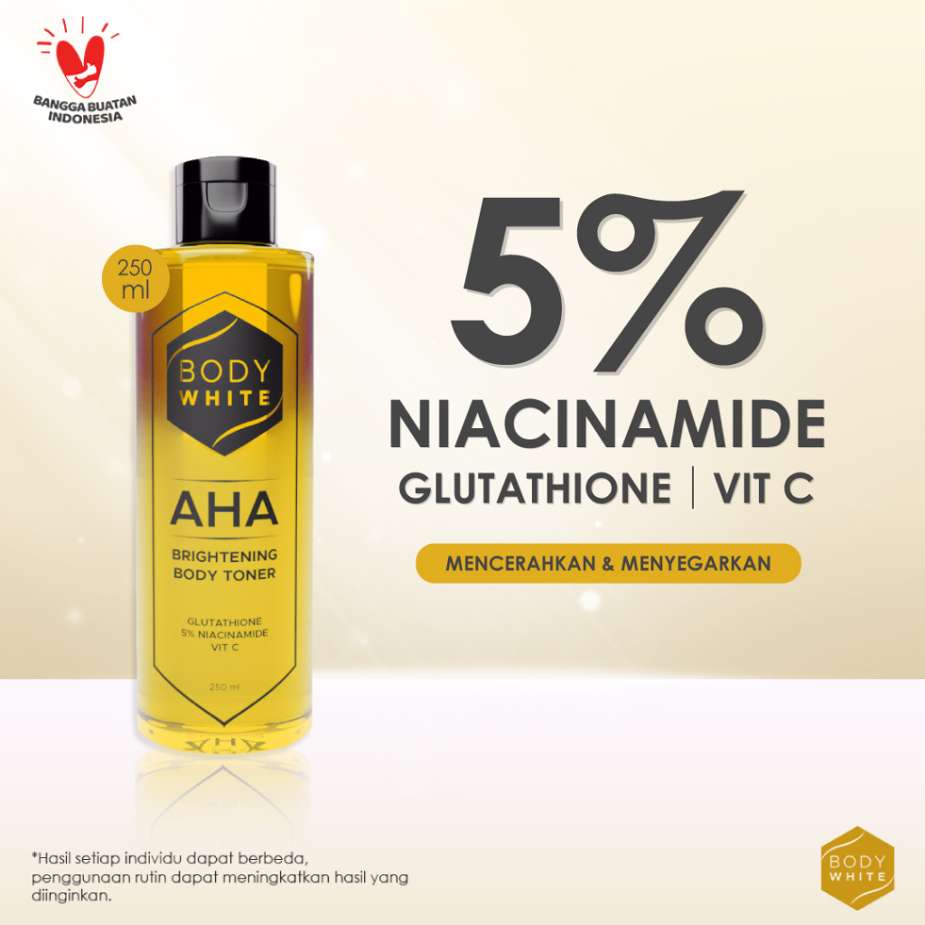 Body White AHA Brightening Body Toner 250ml