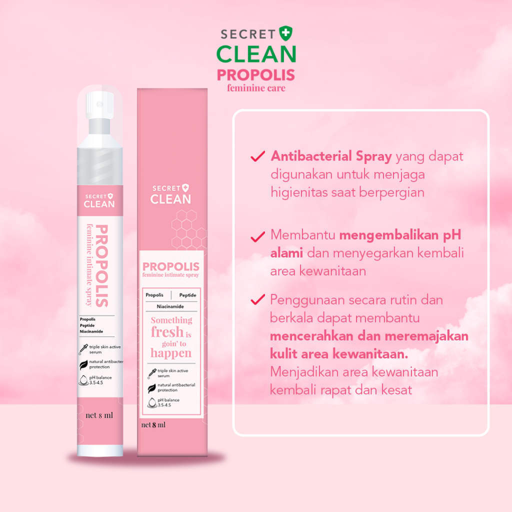 Secret Clean Propolis Feminine Intimate Spray 8ml