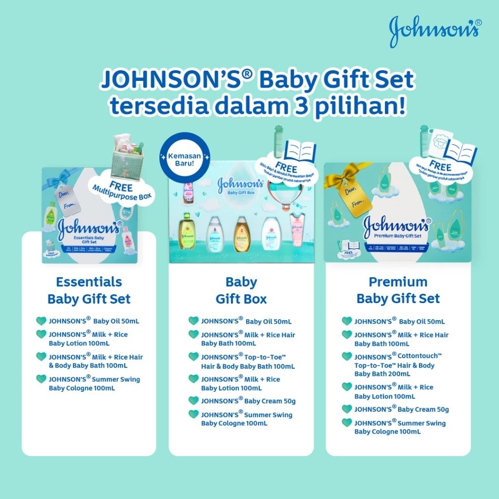Johnsons Baby Gift Box (Starter Kit Set)