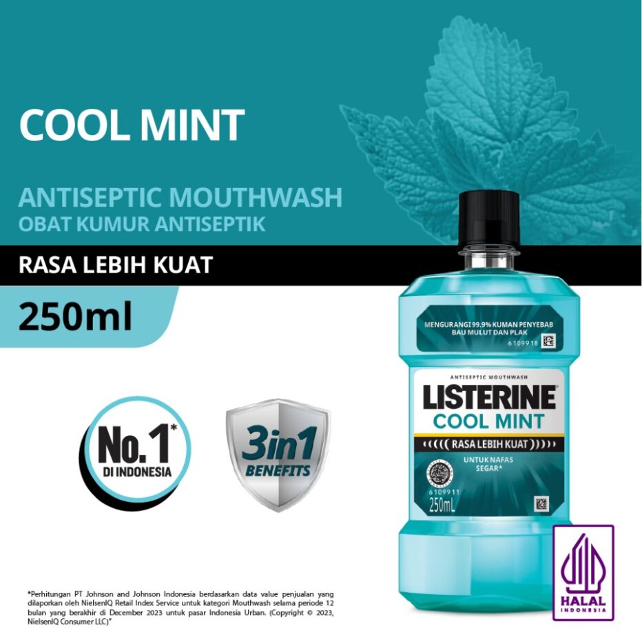 Listerine Antiseptic Mouthwash - Coolmint 500ml