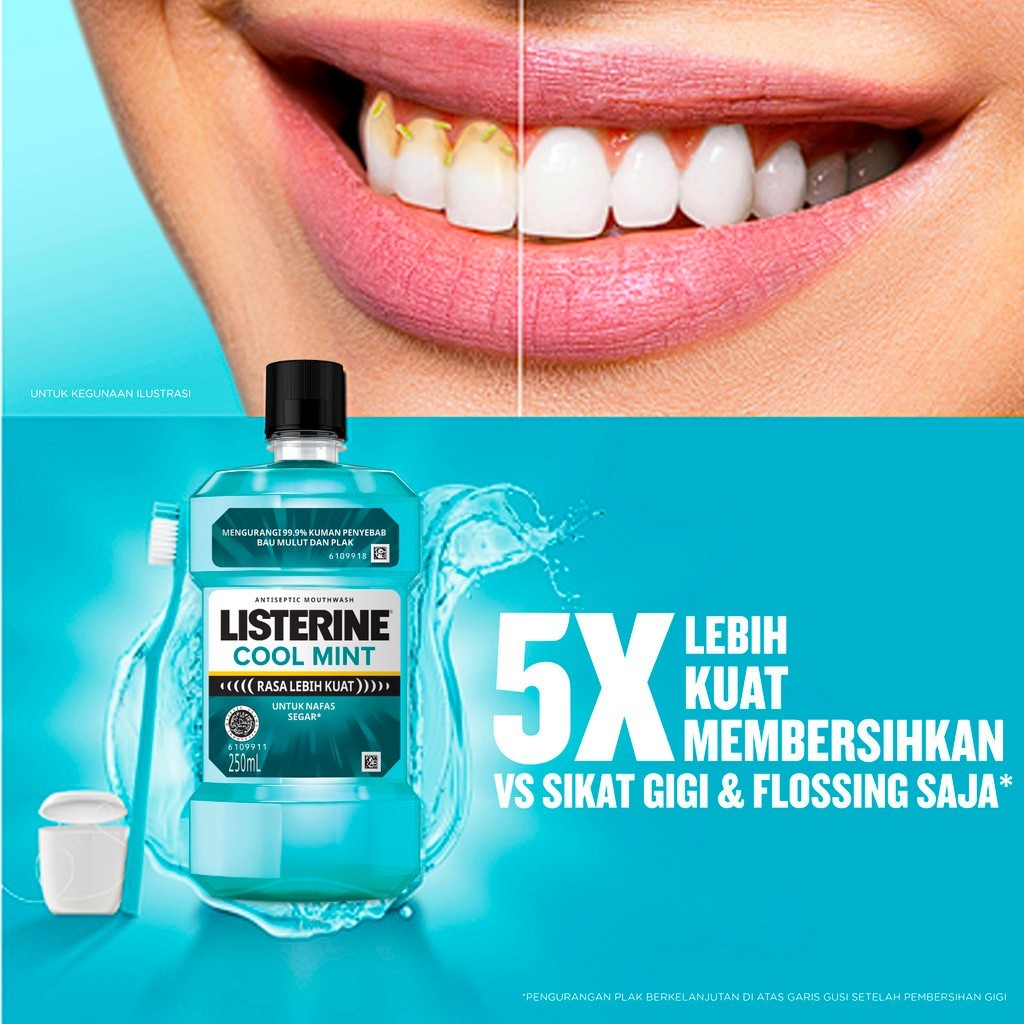 Listerine Antiseptic Mouthwash - Coolmint 500ml