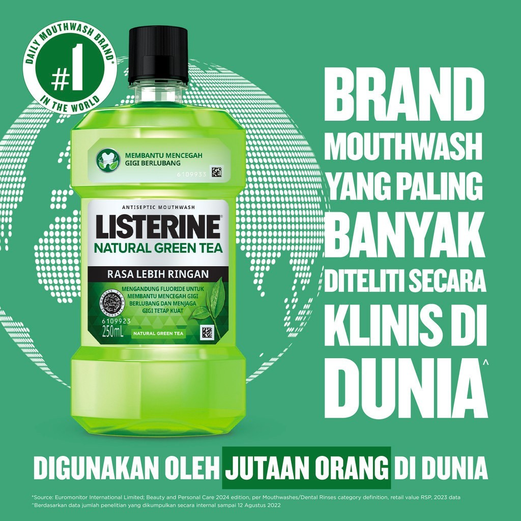 Listerine Antiseptic Mouthwash - Green Tea 250ml
