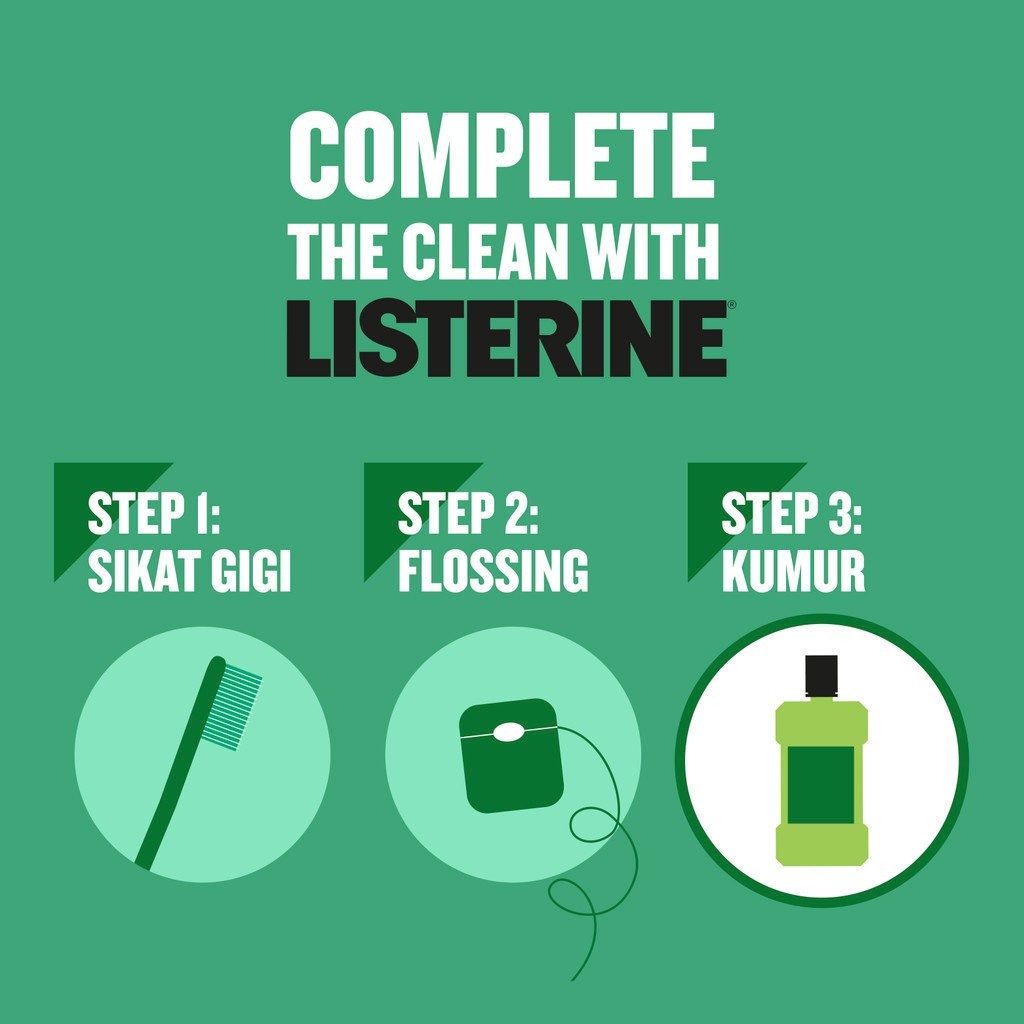 Listerine Antiseptic Mouthwash - Green Tea 250ml