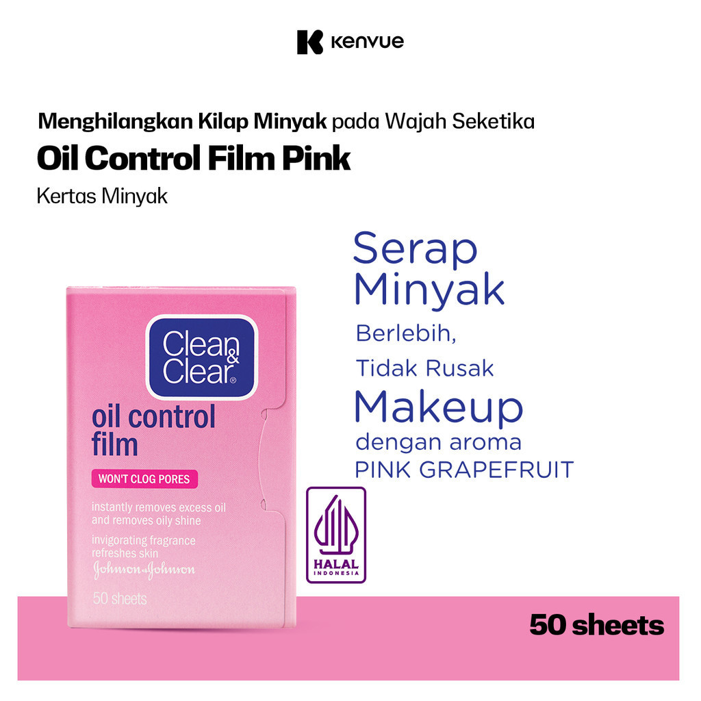 Clean & Clear Oil Control Film Pink 50s Clean & Clear Oil Control Film Pink 50s