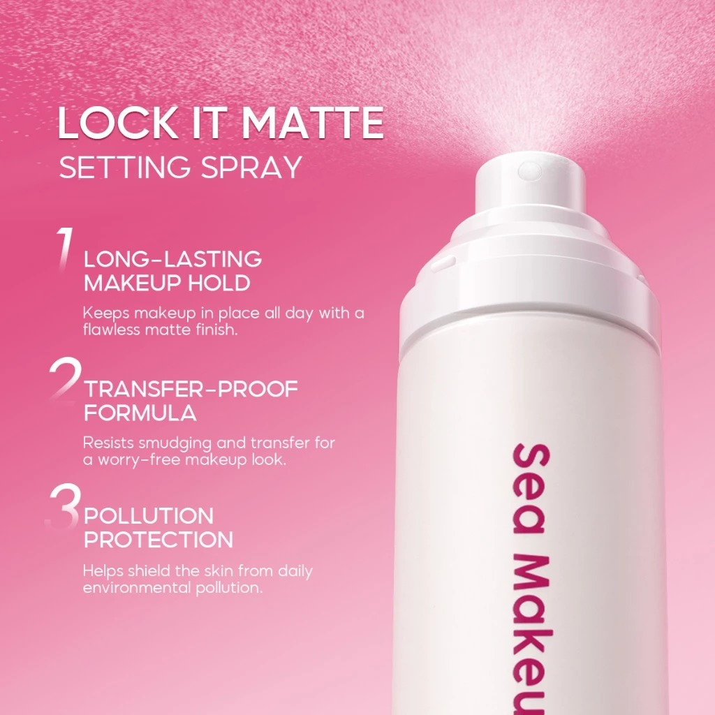 Sea Makeup Lock It Matte Acne Setting Spray 100ml