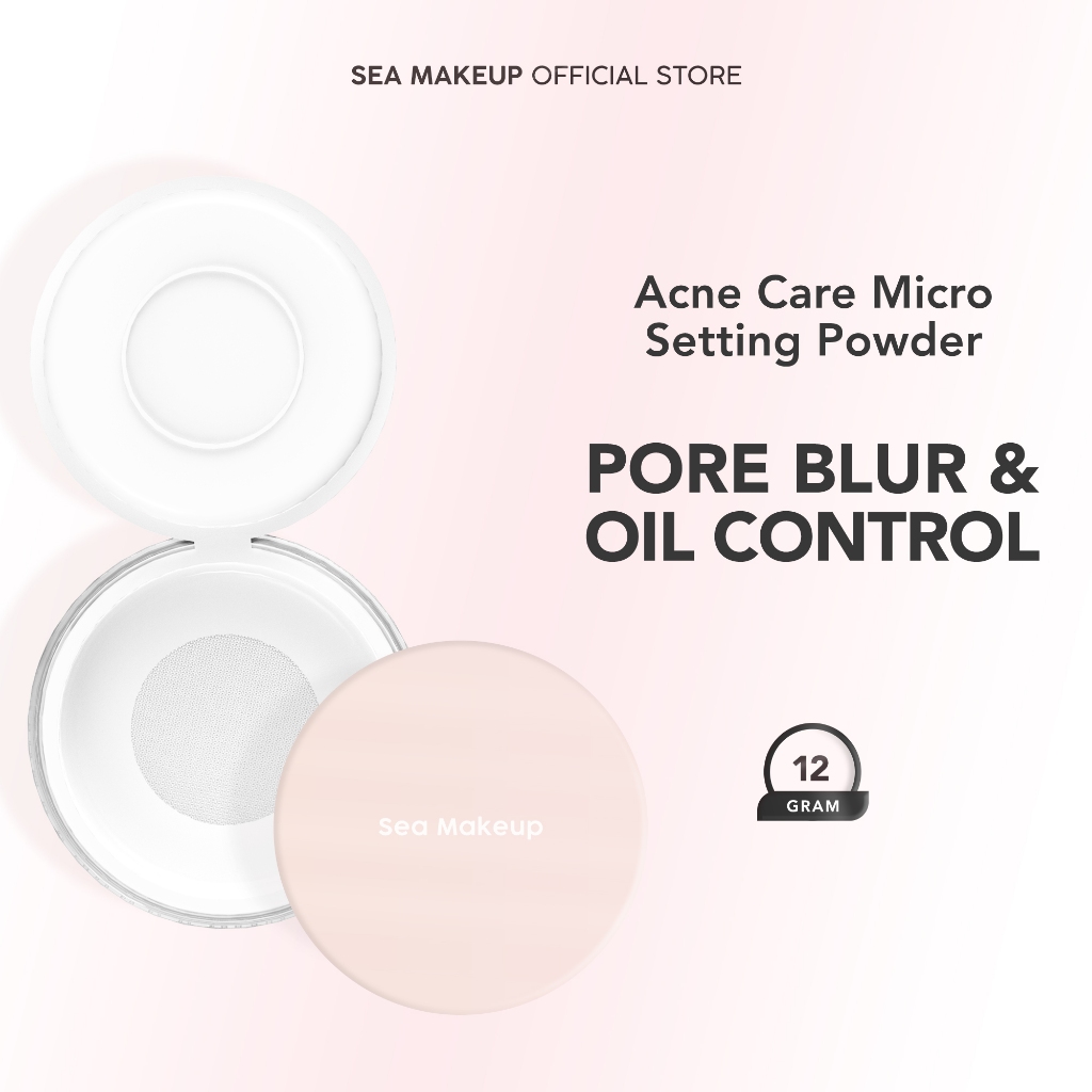 Sea Makeup Acne Care Micro Setting Powder 12gr - Translucent