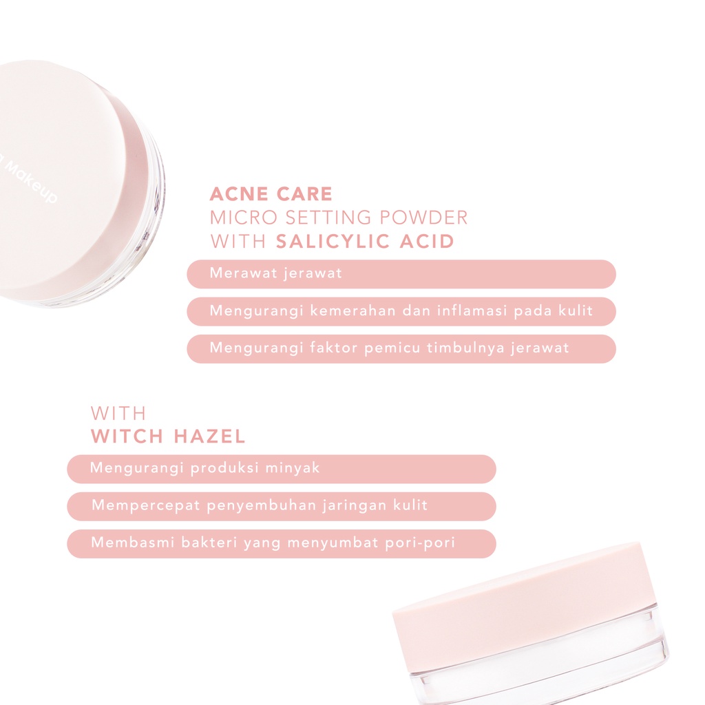 Sea Makeup Acne Care Micro Setting Powder 12gr - Translucent