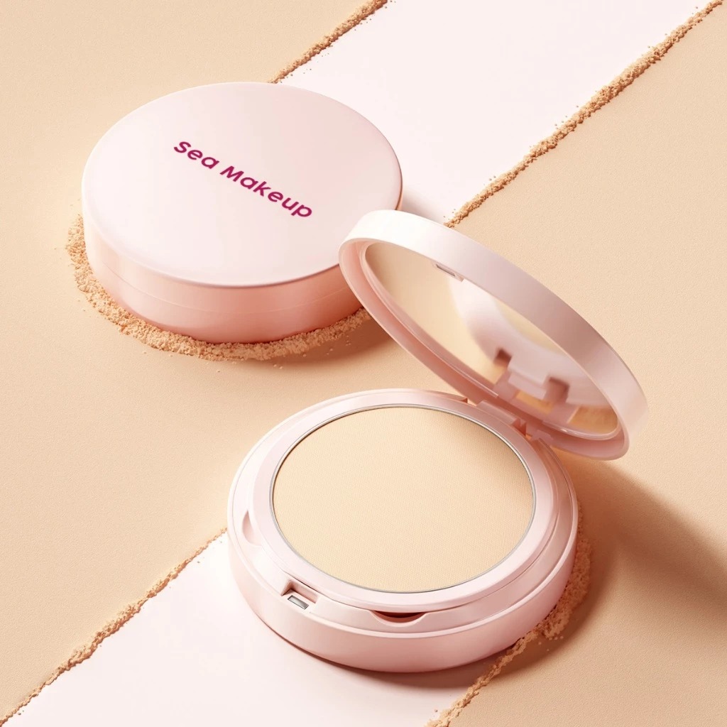 Sea Makeup Acne Cover & Smooth Two Way Cake 9gr - Vanilla Milk