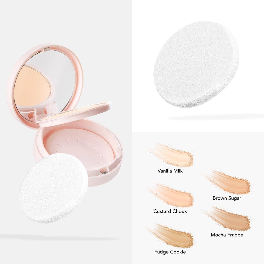 Sea Makeup Acne Cover & Smooth Two Way Cake 9gr - Custard Choux