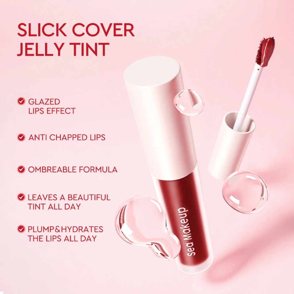 Sea Makeup Slick Cover Jelly Tint 3,2ml - Strawberry Popsicle