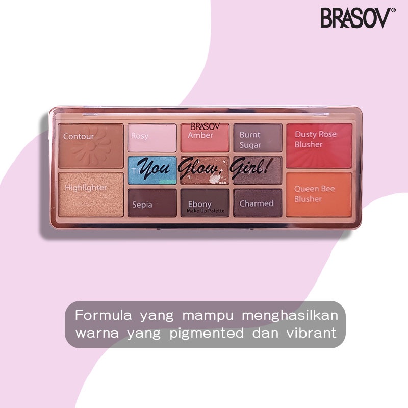 Brasov Makeup Pallete Eyeshadow Blush On - 02 Be Dolly, Peaches! Brasov Makeup Pallete Eyeshadow Blush On - 02 Be Dolly, Peaches!
