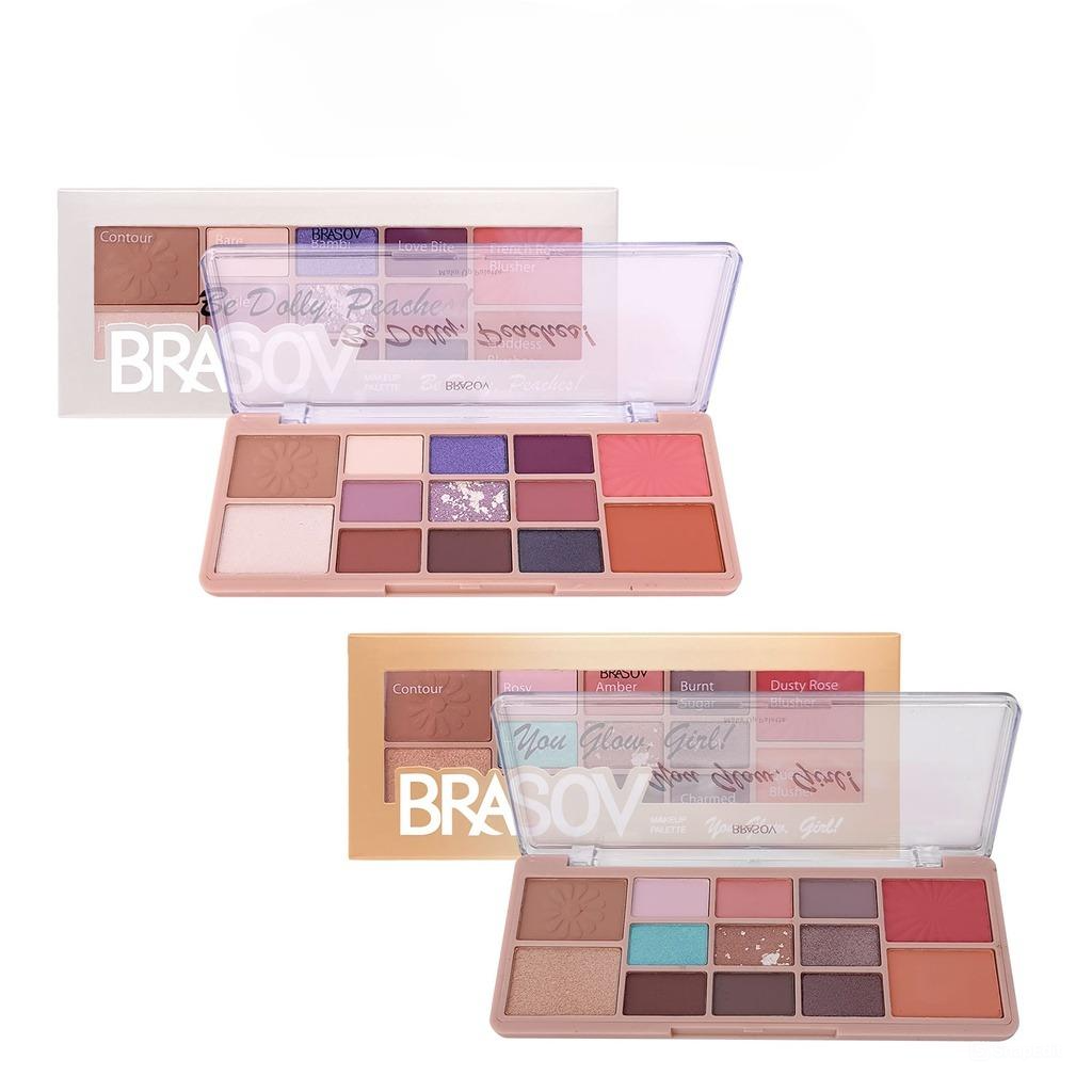 Brasov Makeup Pallete Eyeshadow Blush On - 02 Be Dolly, Peaches! Brasov Makeup Pallete Eyeshadow Blush On - 02 Be Dolly, Peaches!