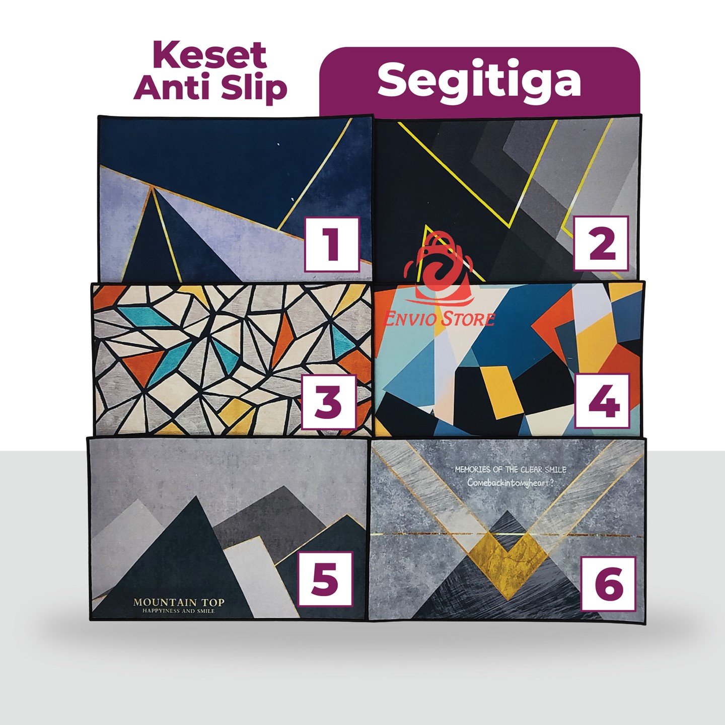 Keset Lantai Antislip Tufted Nylon 40 x 60cm