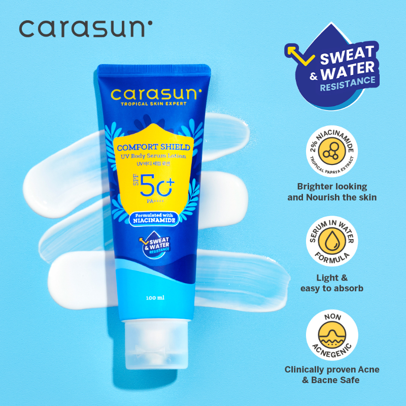 Carasun Comfort Shield UV Body Serum Lotion SPF 50+ PA++++ 100ml