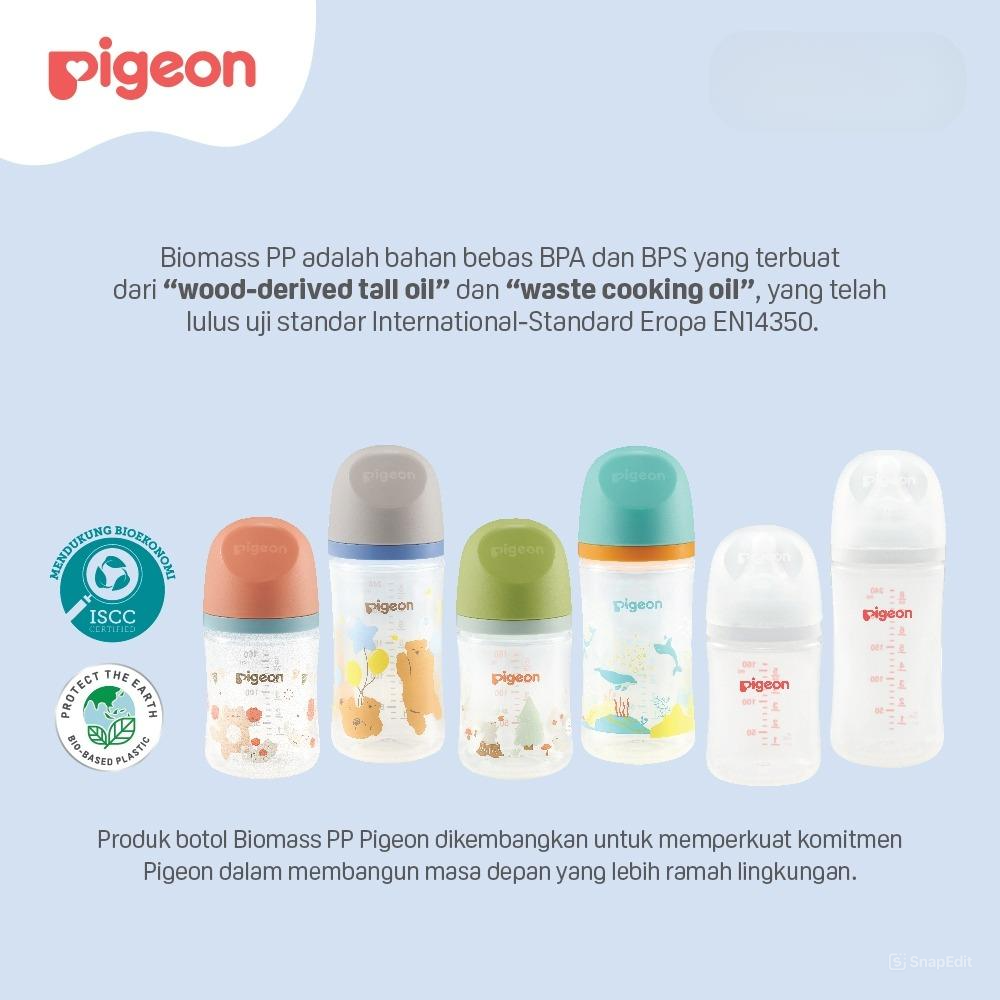 Pigeon Baby Bottle - PP Wide Neck SofTouch Nipple 240ml Lumba (Umur 3+ Bulan) Botol Susu Bayi