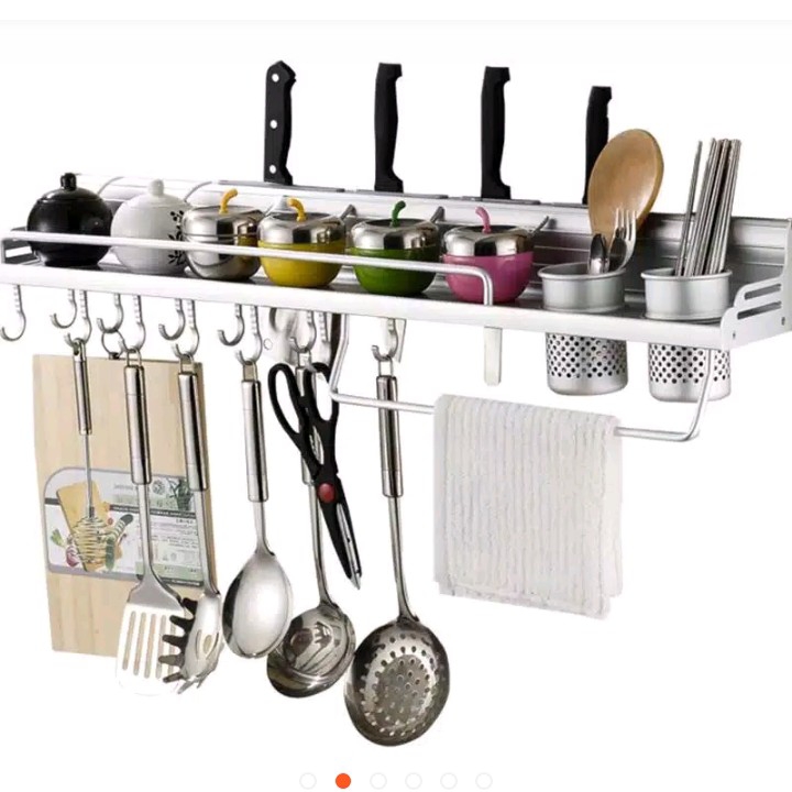 Rak Dinding Dapur Aluminium Stainless (P = 60cm)