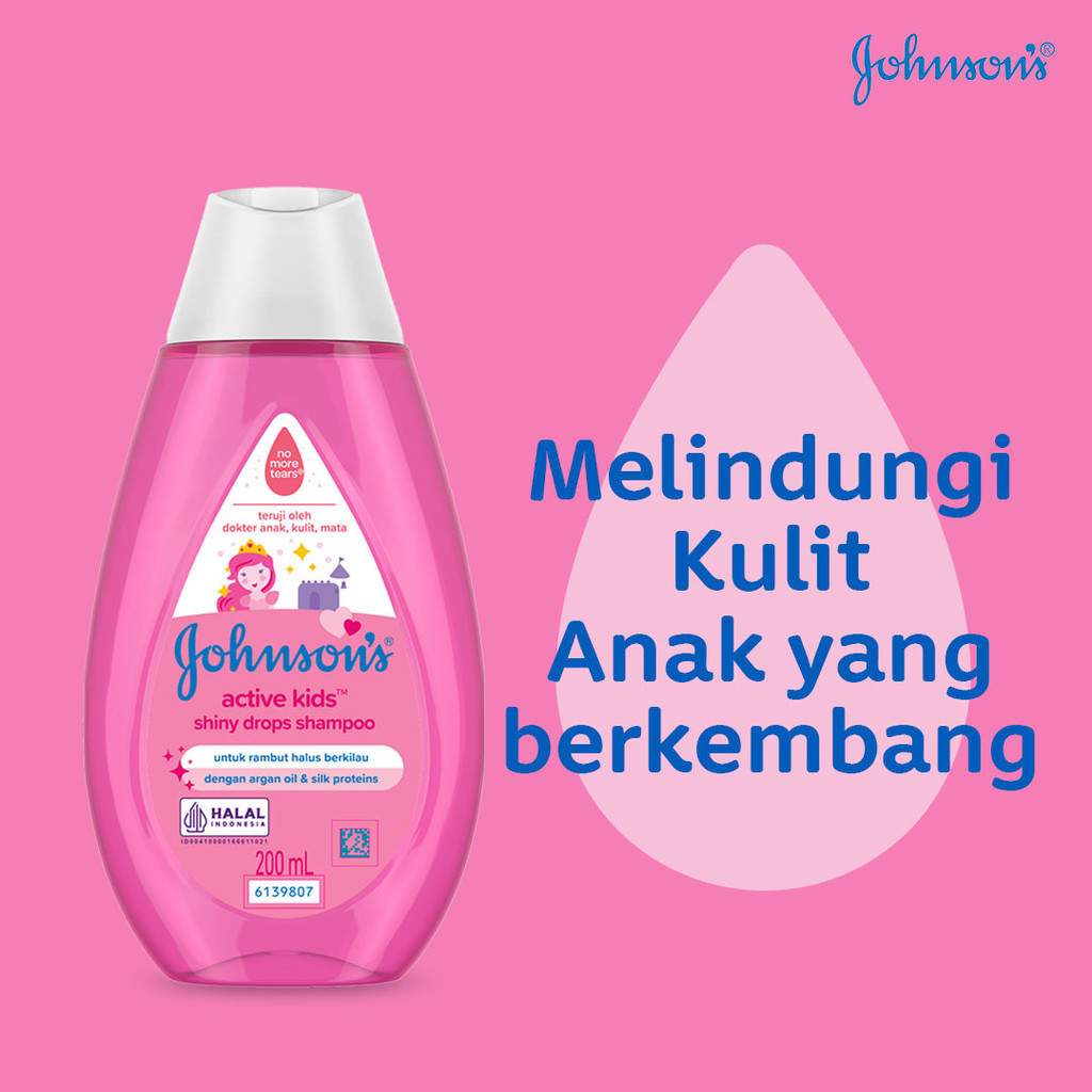 Johnsons Baby Active Kids Shiny Drops Shampoo 200ml