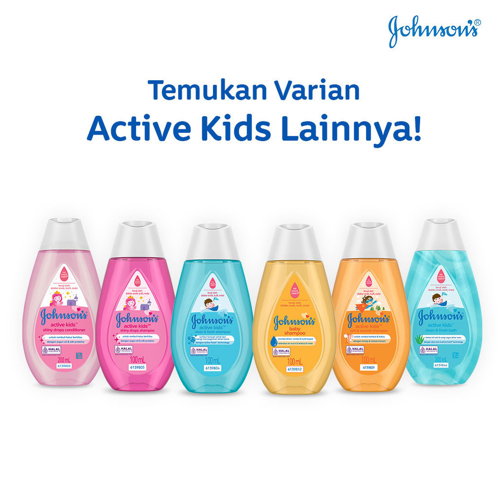 Johnsons Baby Active Kids Shiny Drops Shampoo 200ml