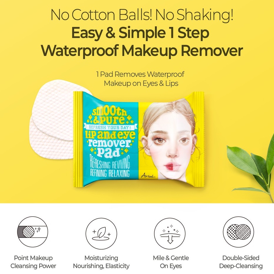 Ariul The Perfect Refresh Your Day! Lip and Eye Remover Pad 30sheet Ariul The Perfect Refresh Your Day! Lip and Eye Remover Pad 30sheet