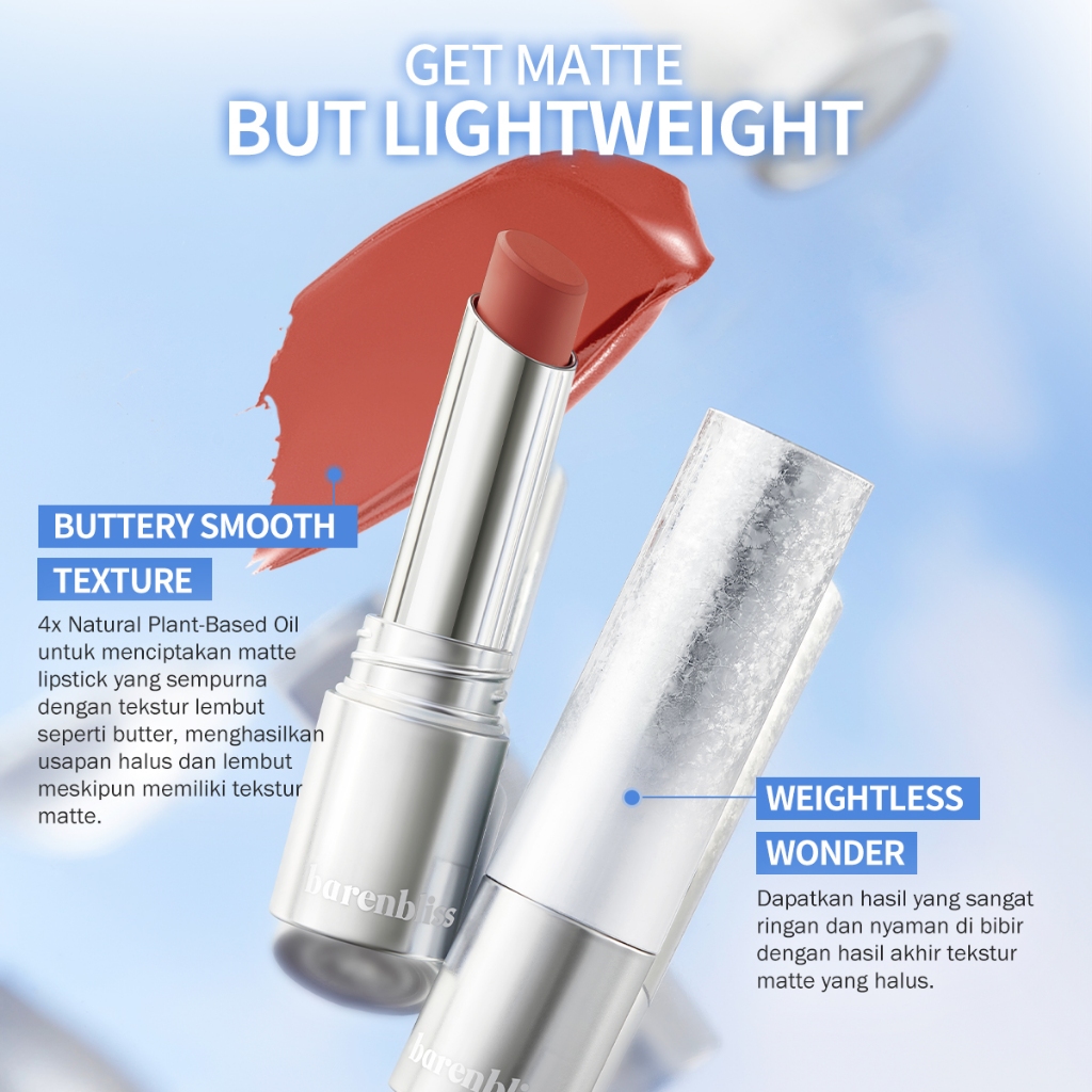 BNB Barenbliss No Gravity Transferproof Matte Lipstick 3gr - 03 Venus Coral