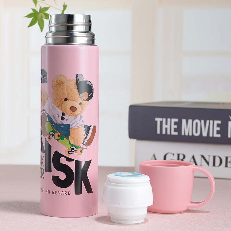 Termos Cangkir Motif Beruang 500mL (SD1157)