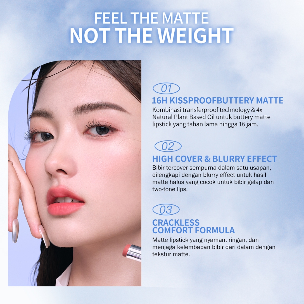 BNB Barenbliss No Gravity Transferproof Matte Lipstick 3gr - 04 Jupiter Ruby