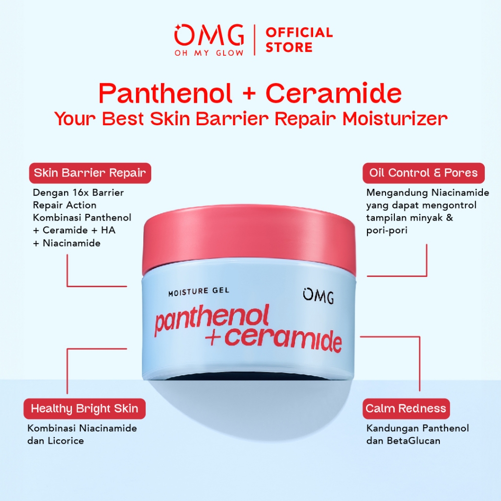 Oh My Glow Panthenol + Ceramide Moisture Gel 30gr (OMG)