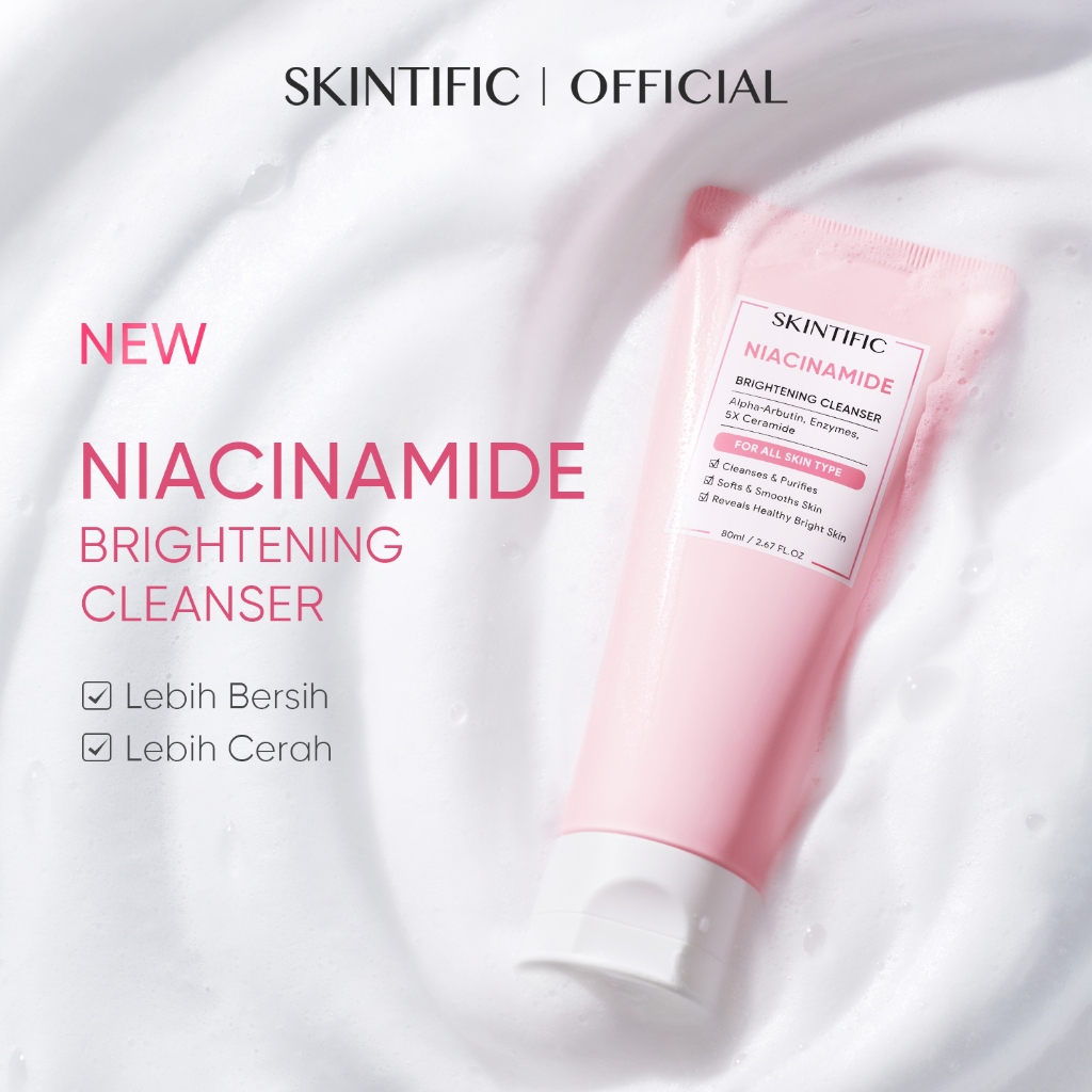 Skintific Niacinamide Brightening Cleanser 80ml Skintific Niacinamide Brightening Cleanser 80ml