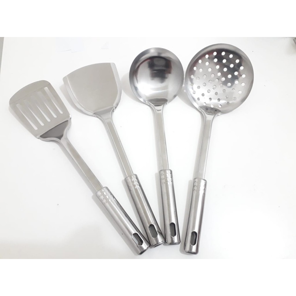 Spatula Stainless Set 4in1 (Sodet Sutil Stainless) - Alat Masak