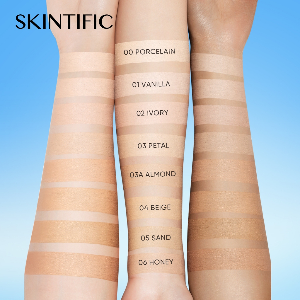 Skintific Perfect Stay Velvet Matte Cushion - 03A Almond