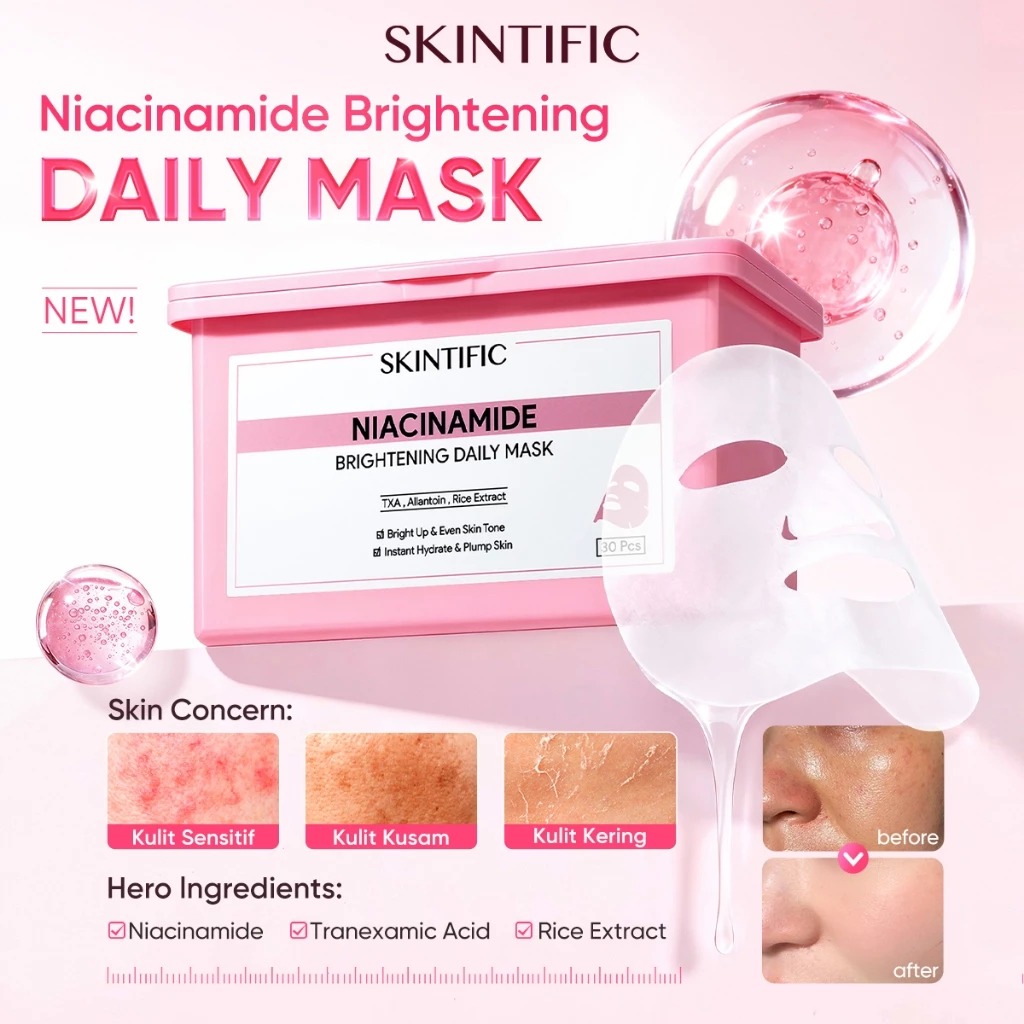 Skintific Niacinamide Brightening Daily Mask 400gr