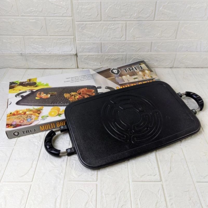 TRI J - Multi Grill Long BBQ Pan (Alat Pemanggang Serbaguna)