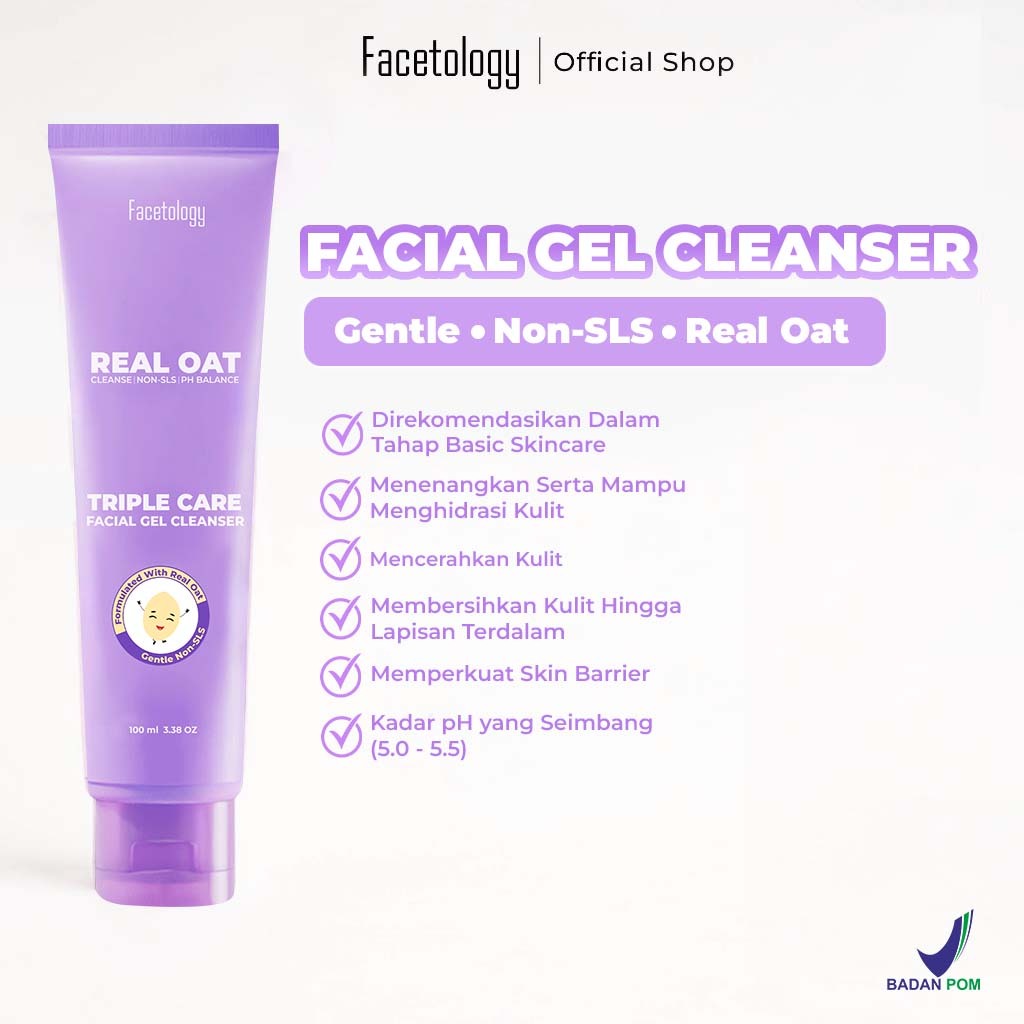 Facetology Triple Care Facial Gel Cleanser 100ml